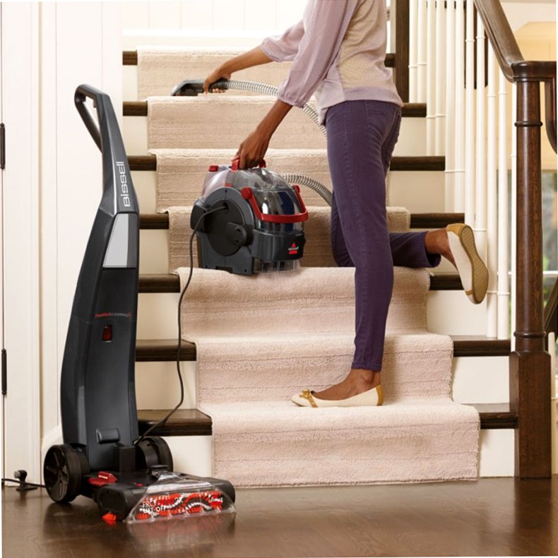 BISSELL® ProHeat TM 2x LIFT-OFF TM - Potente Pulizia per Moquette Beige 2.84lt 800W