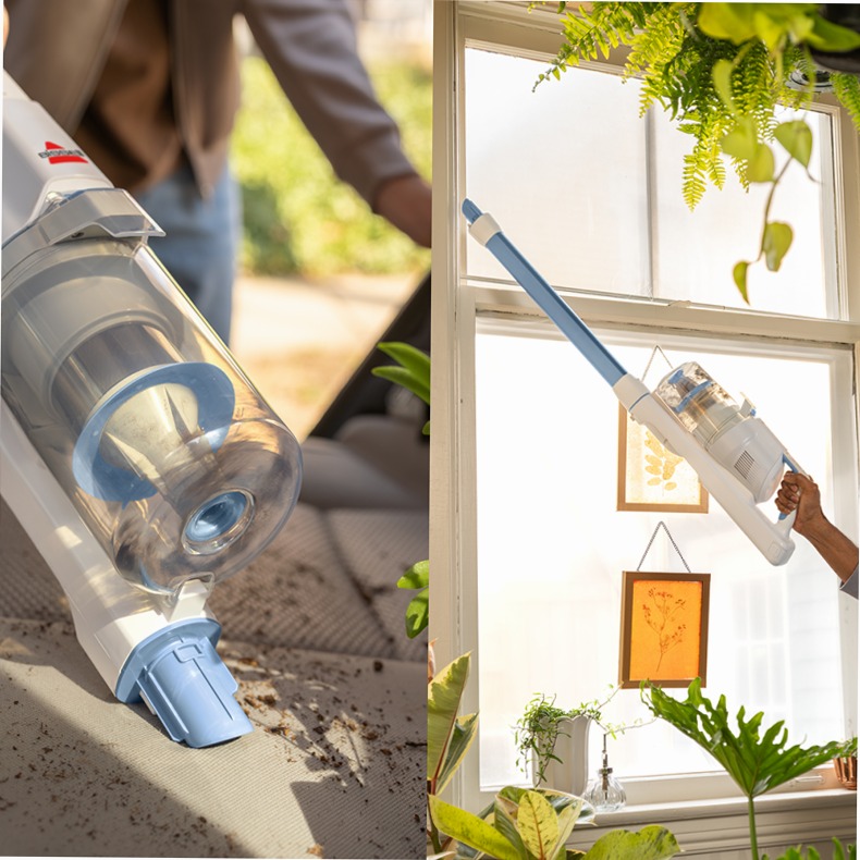 BISSELL PowerClean - Aspirapolvere senza fili potente 0.4lt A Bianco