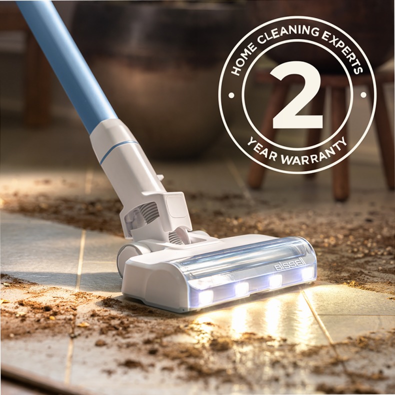 BISSELL PowerClean - Aspirapolvere senza fili potente 0.4lt A Bianco