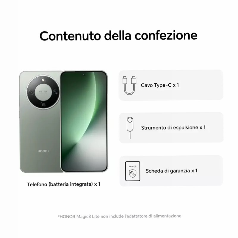HONOR Magic8 Lite - Introduzione, caratteristiche, prestazioni - HONOR IT 8GB 8GB
