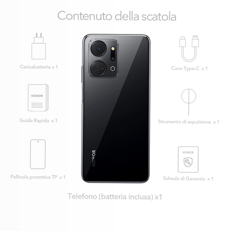 HONOR X7a - Batteria Larga Durata & Cattura I Tuoi Momenti 6.74" 128GB