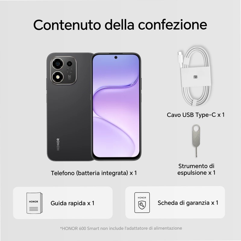Specifiche HONOR 600 Smart 5G - HONOR IT