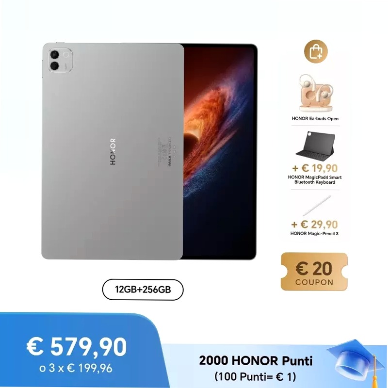 Specifiche di HONOR MagicPad4 - Display, Processore, Hardware - HONOR IT