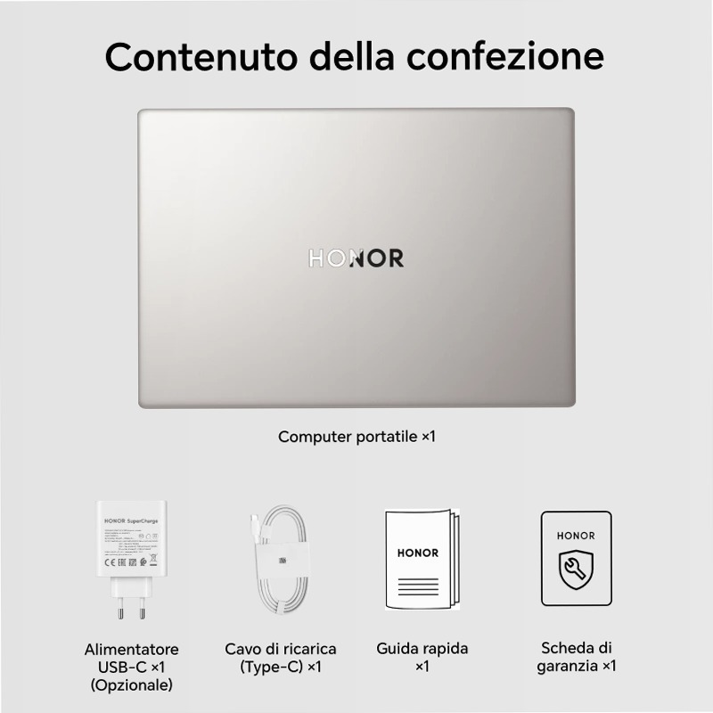 Specifiche HONOR MagicBook 16 2026 Windows