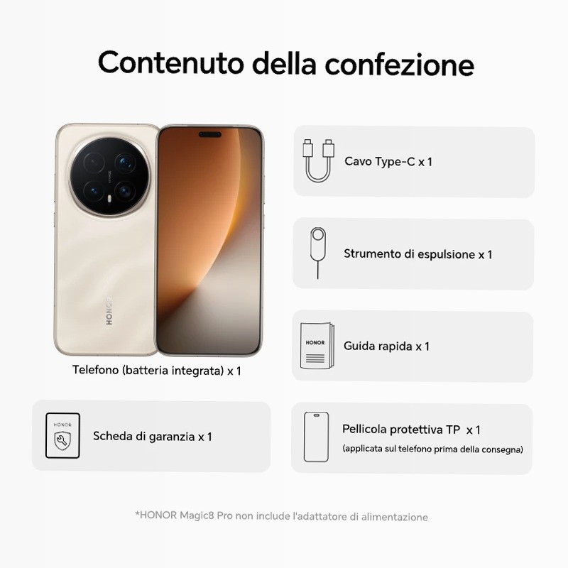 HONOR Magic 8 Pro - Smartphone Potente e Innovativo 12GB 12GB
