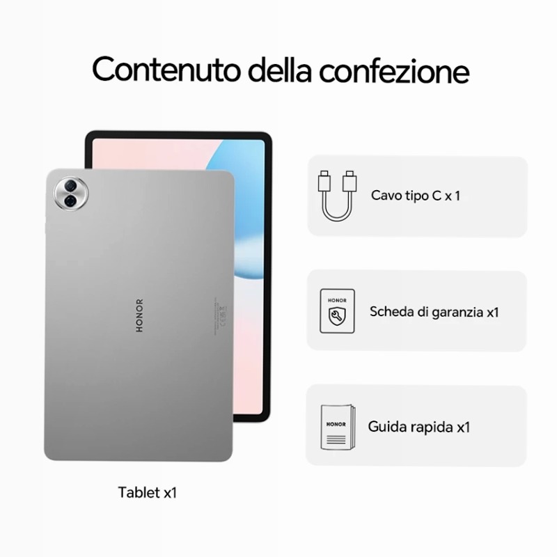 Specifiche di HONOR Pad 10 - Display, Processore, Hardware - HONOR IT