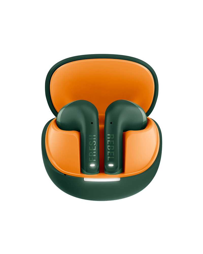 Auricolari Twins Core 2 - Velvet Green / Orange Arancione