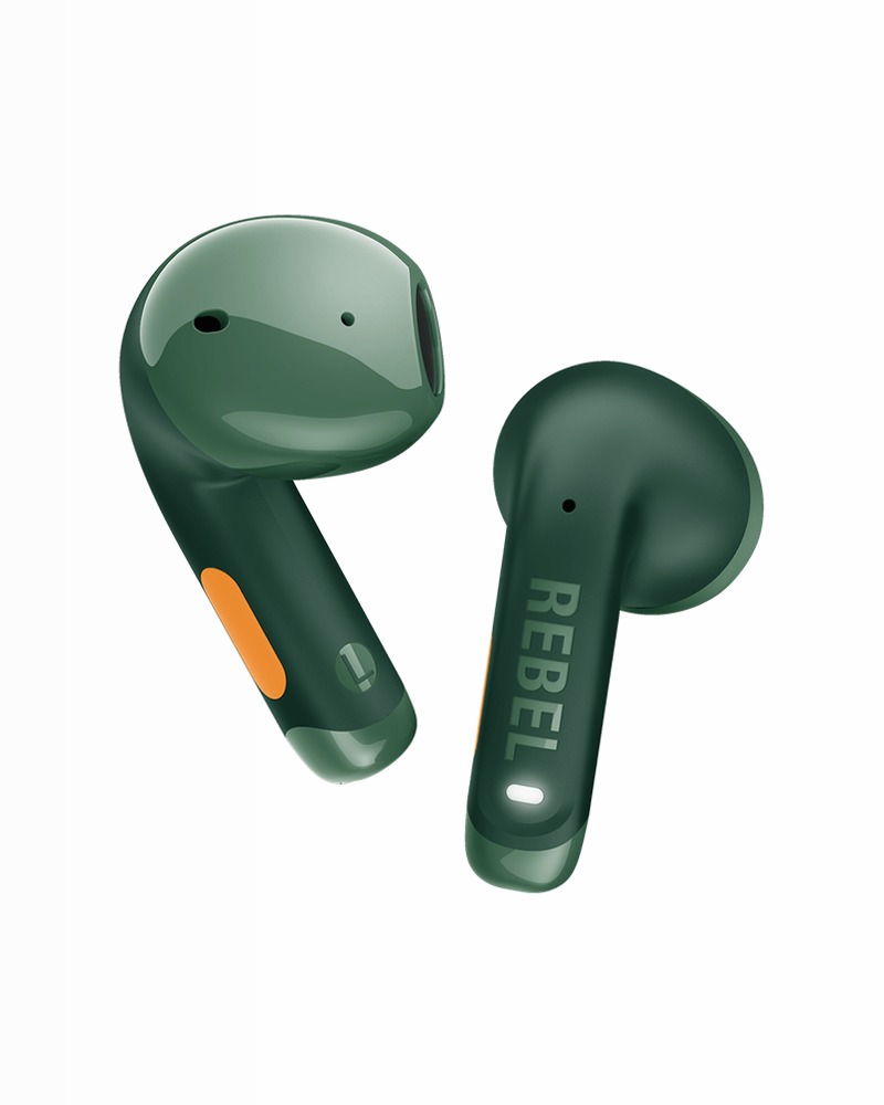 Auricolari Twins Core 2 - Velvet Green / Orange Arancione