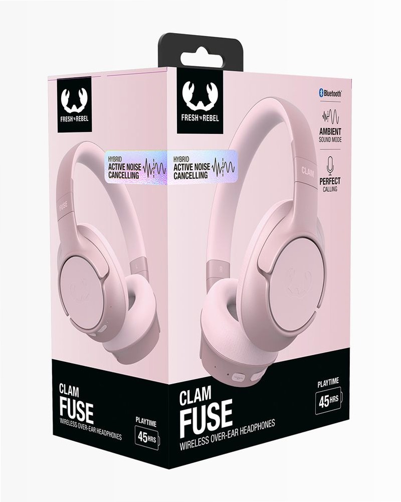 Cuffie Over-Ear Clam Fuse - Pastel Pink Oro