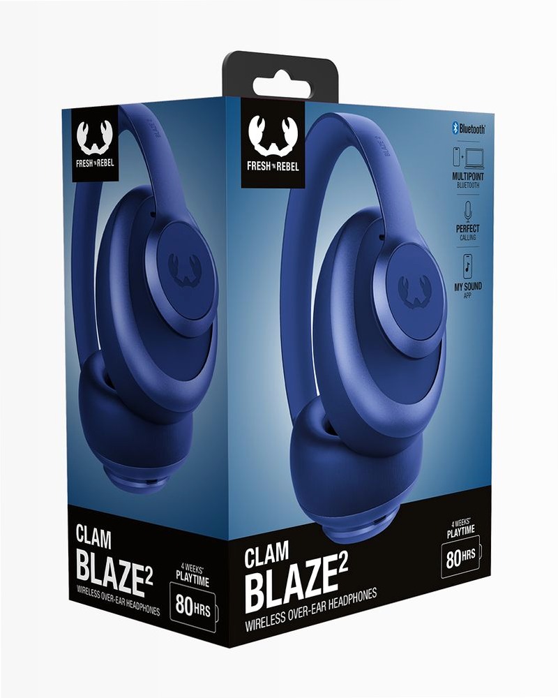 Cuffie Clam Blaze 2 - True Blue Blu