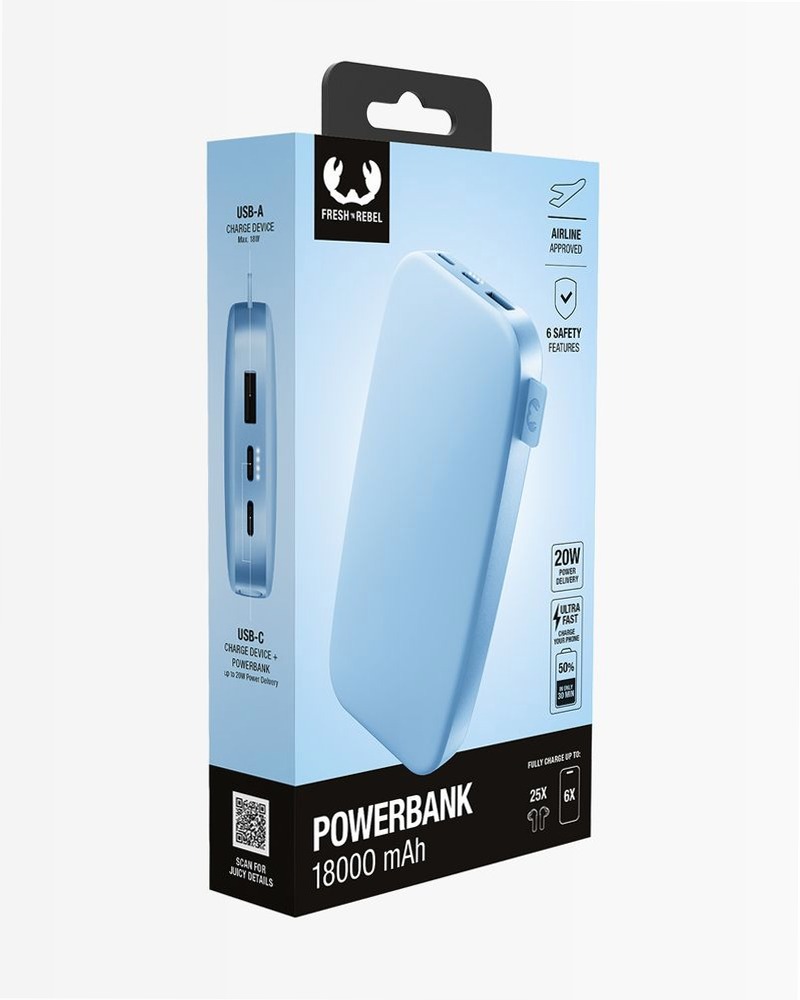 Powerbank 18000 mAh - Vivid Blue 18000mAh 20W