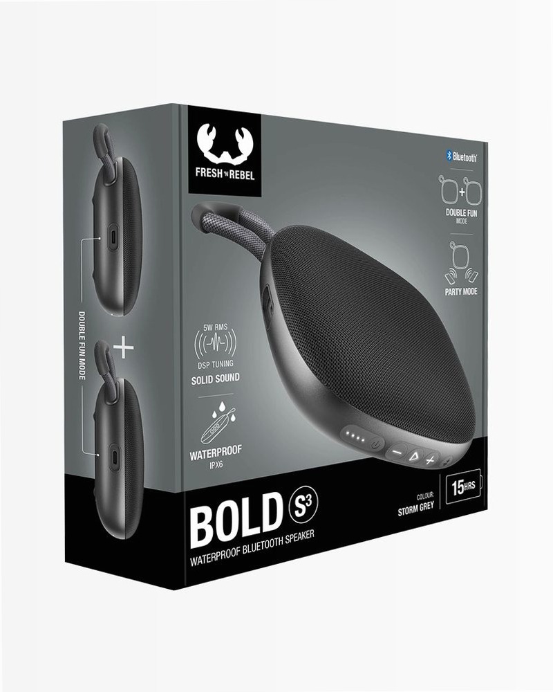 Altoparlante Bluetooth Bold S3 - Storm Grey