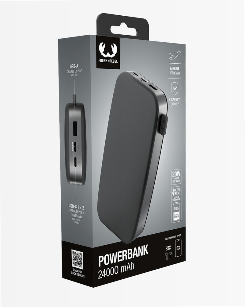 Powerbank 24000 mAh - Storm Grey 24000mAh 20W