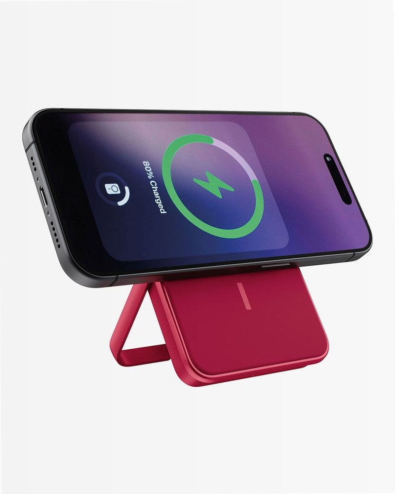 Magnetic Wireless Powerbank 5000 mAh - Berry Red 5000mAh 5W