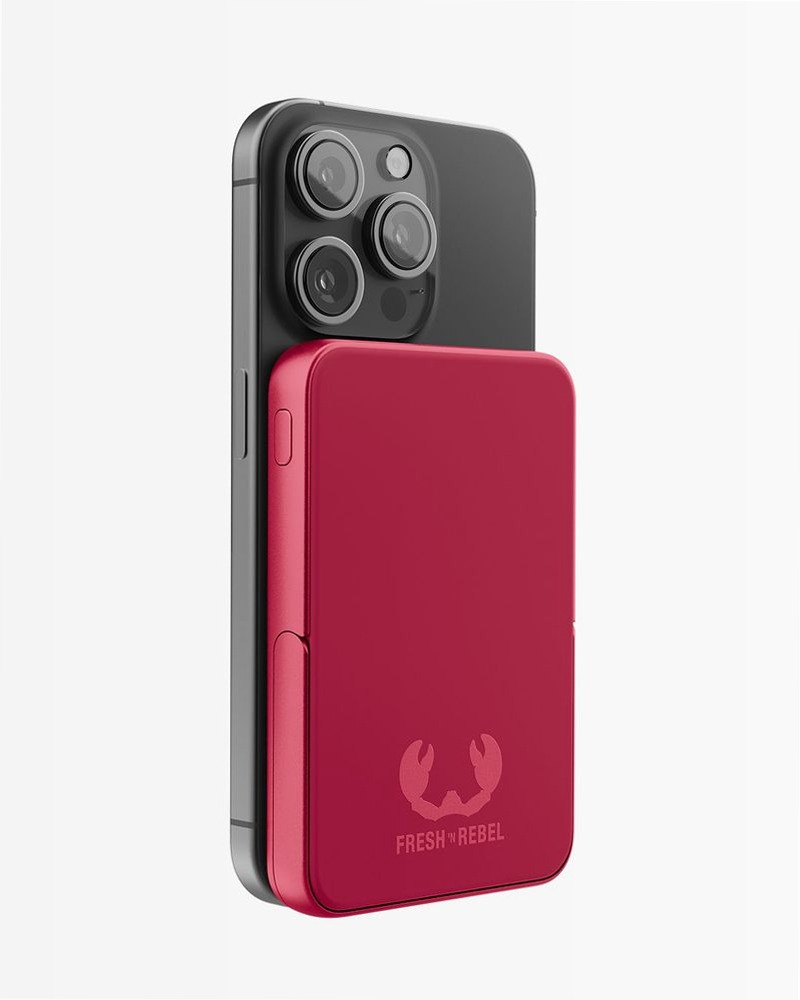 Magnetic Wireless Powerbank 5000 mAh - Berry Red 5000mAh 5W