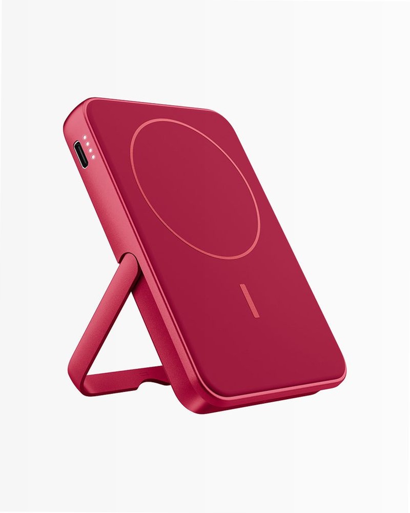 Magnetic Wireless Powerbank 5000 mAh - Berry Red 5000mAh 5W
