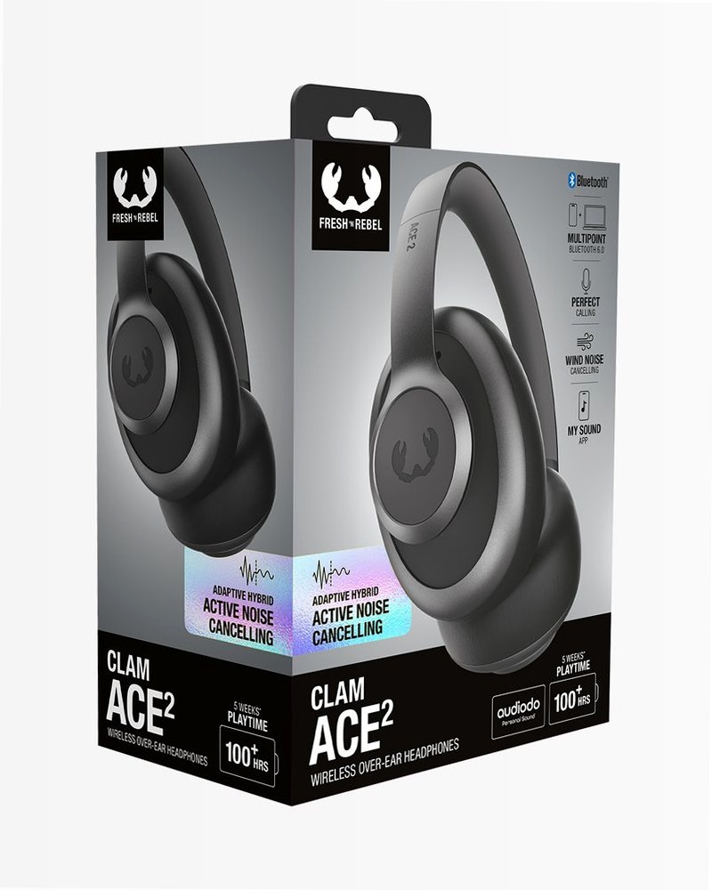 Cuffie Clam Ace 2 - Storm Grey Grigio