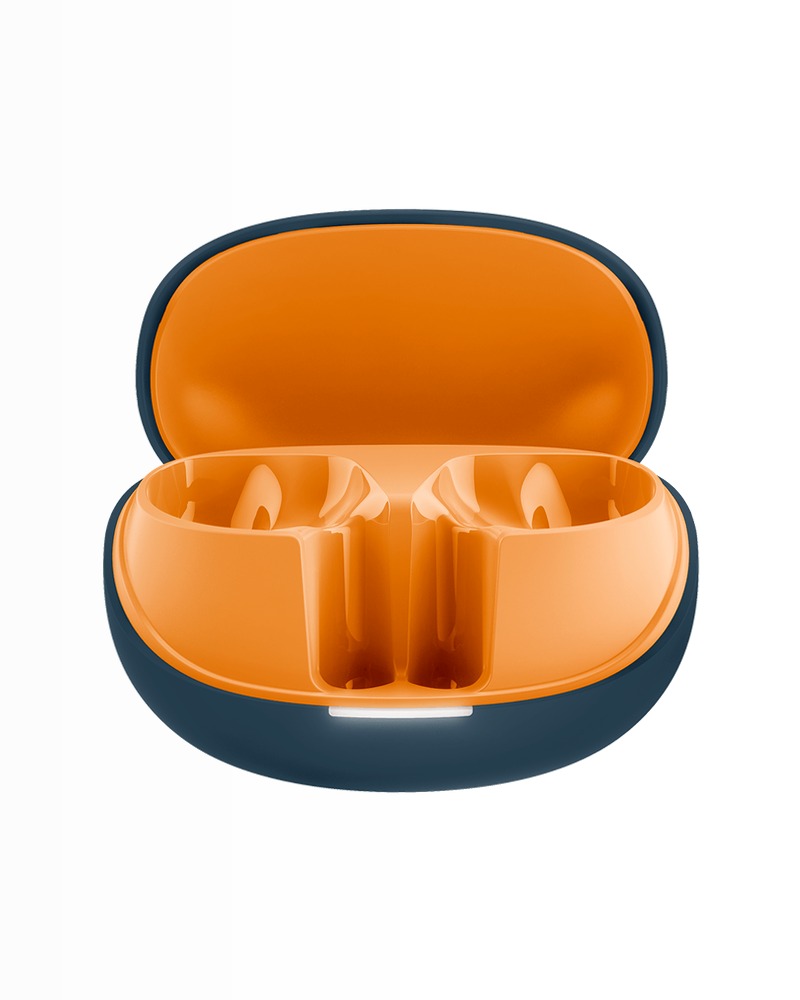 Auricolari Twins Fuse 2 - Steel Blue / Orange Blu
