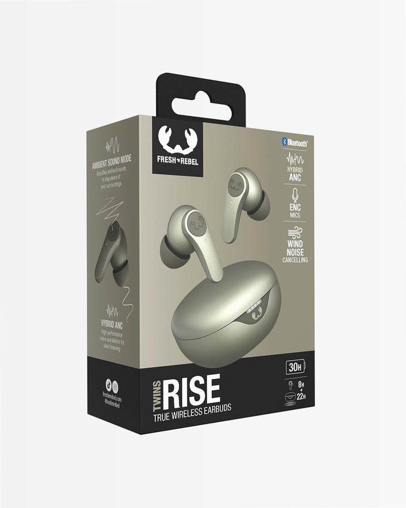 Auricolari Twins Rise con ANC - Dried Green Verde