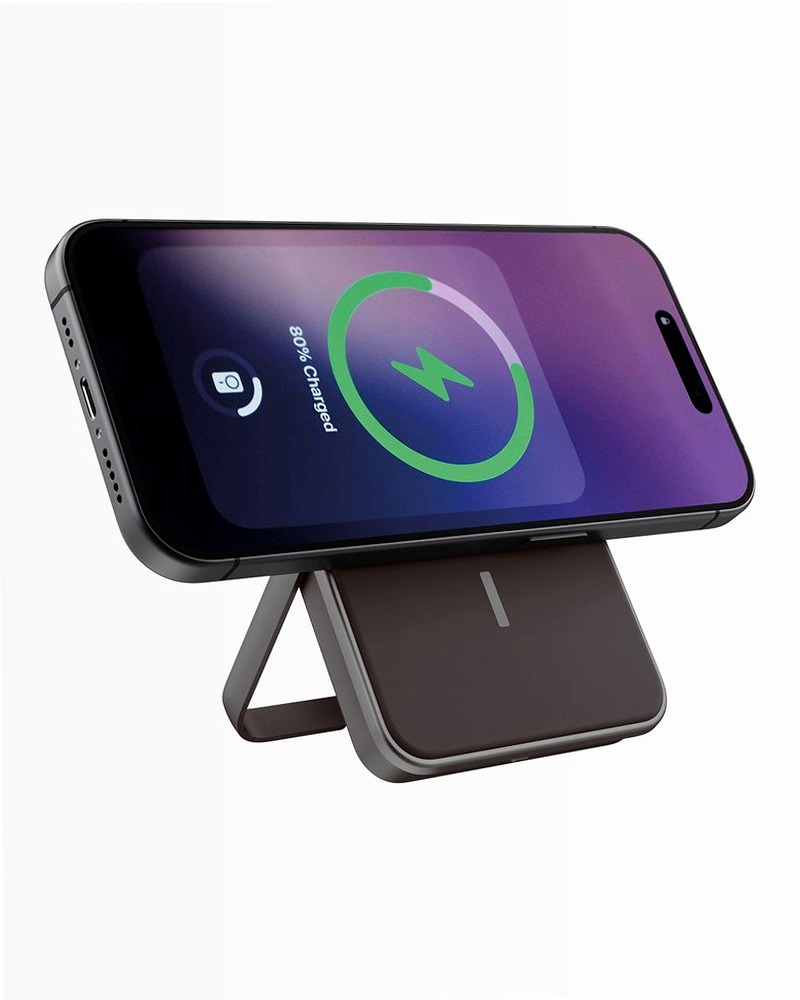 Magnetic Wireless Powerbank 5000 mAh - Storm Grey 5000mAh 5W