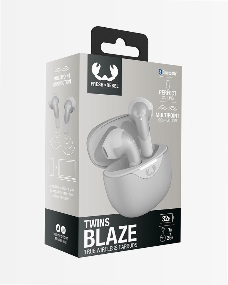 Auricolari Twins Blaze True Wireless - Ice Grey Grigio