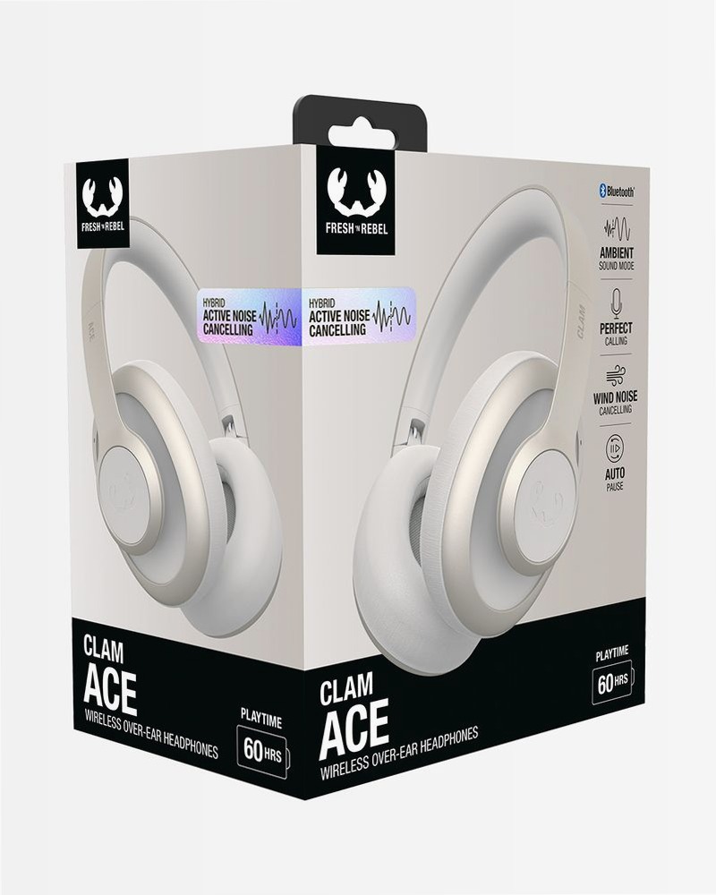 Cuffie Over-Ear Clam Ace - Silky Sand