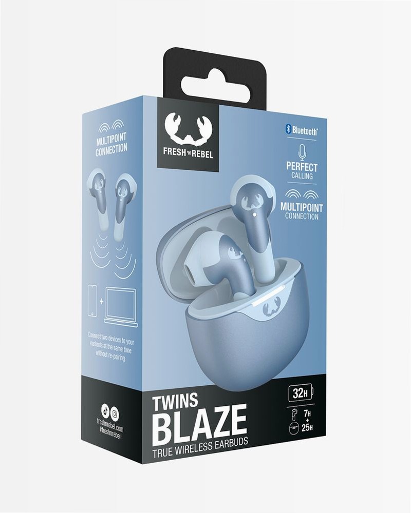 Auricolari Twins Blaze Vivid Blue Blu
