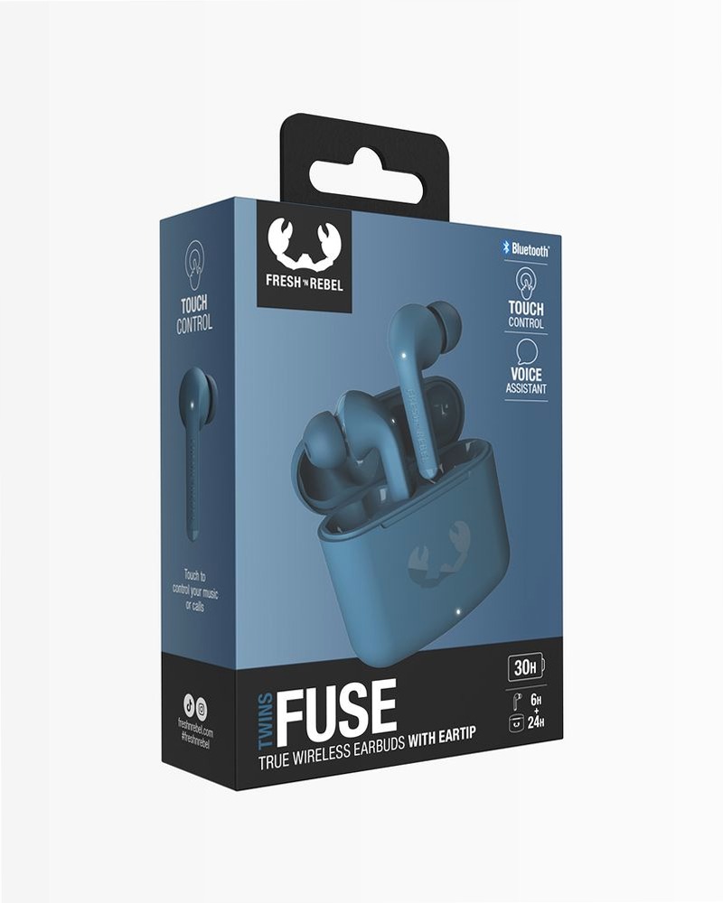 Auricolari Twins Fuse Steel Blue Blu