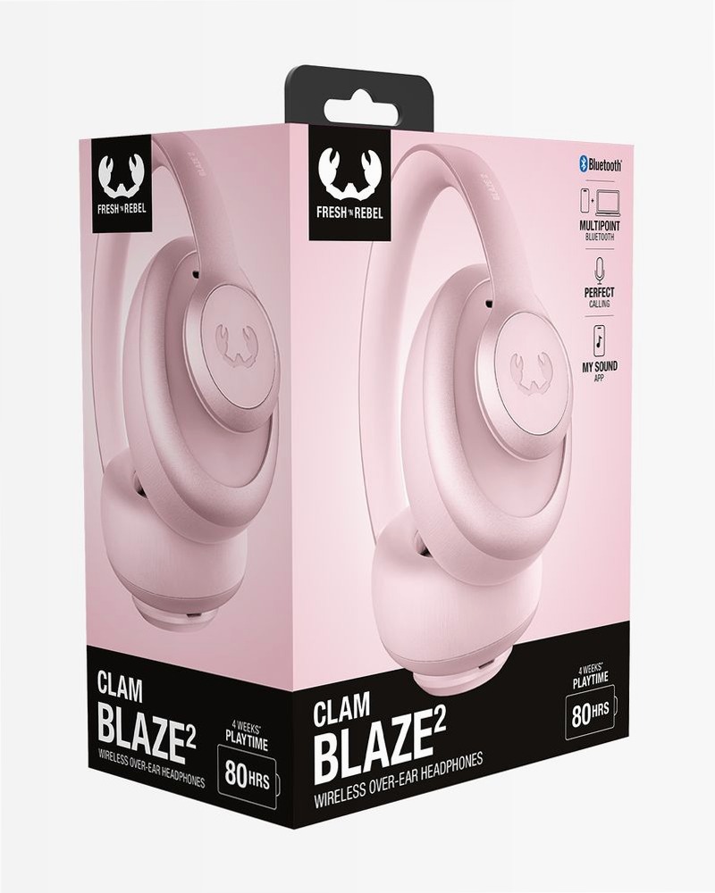 Cuffie Clam Blaze 2 Pastel Pink Oro