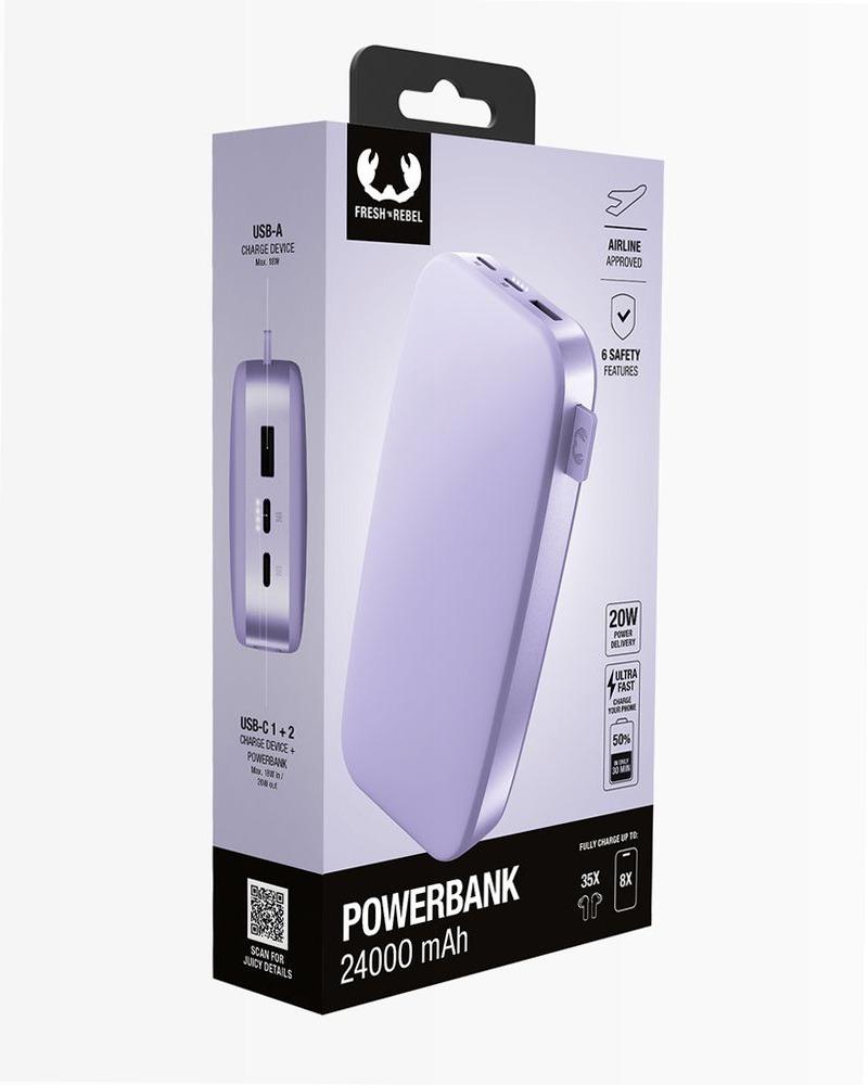 Powerbank 24000 mAh Dreamy Lilac 24000mAh 20W
