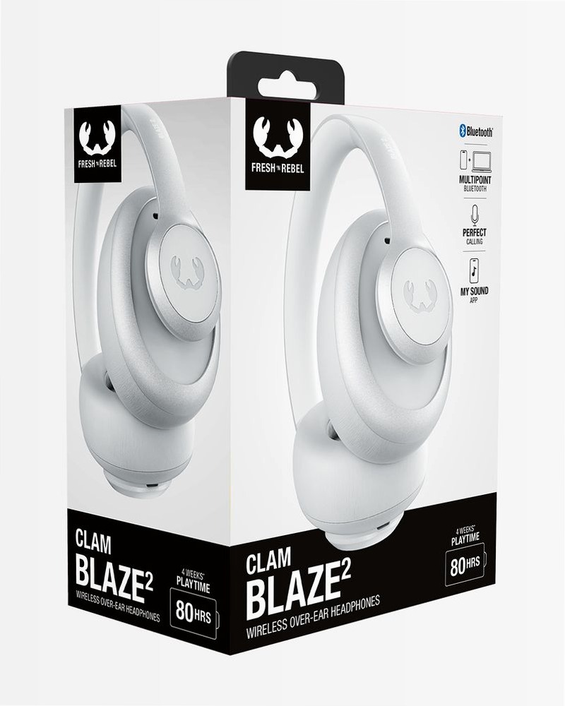 Cuffie Clam Blaze 2 - Ice Grey Grigio