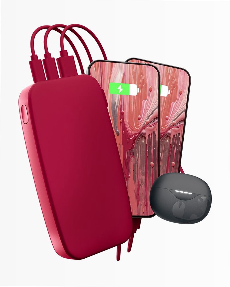 Powerbank 24000 mAh - Berry Red 24000mAh 20W
