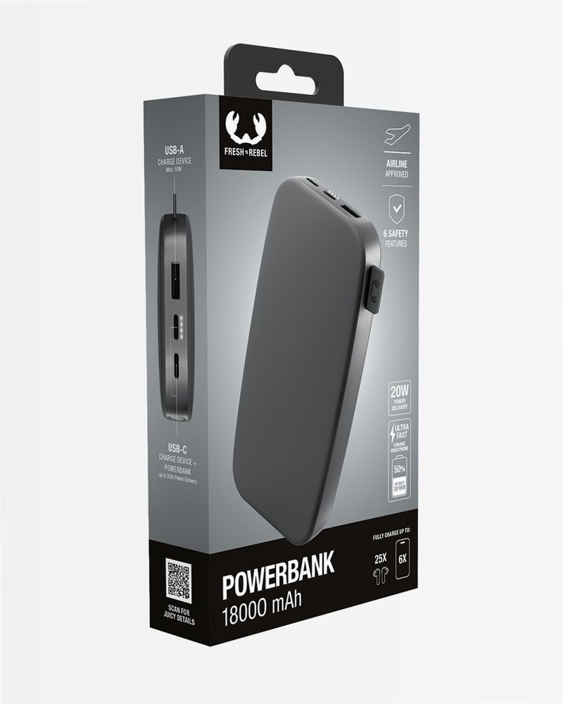 Powerbank 18000 mAh - Storm Grey 18000mAh 20W
