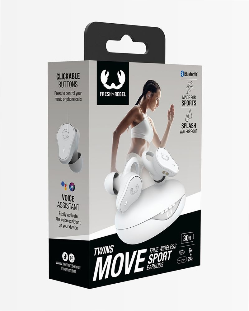 Auricolari sportivi Twins Move True Wireless - Ice Grey Grigio