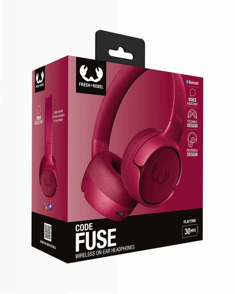 Cuffie on-ear Code Fuse - Berry Red Rosso