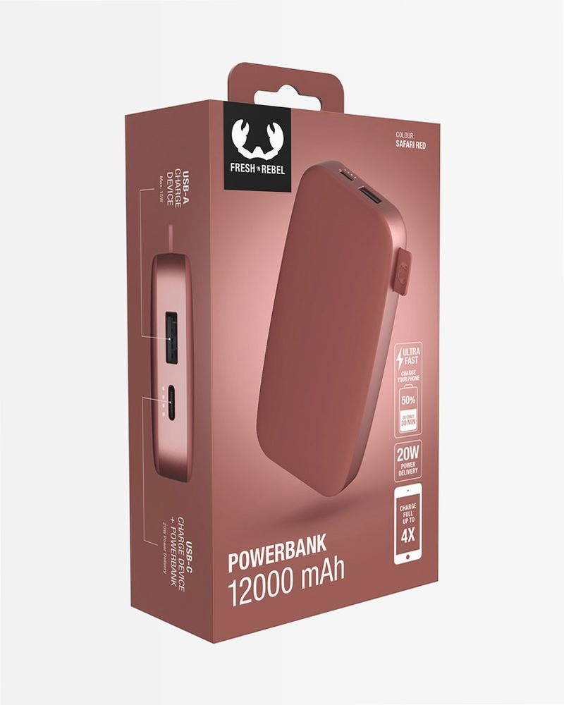 Powerbank 12000 mAh - Safari Red 12000mAh 20W