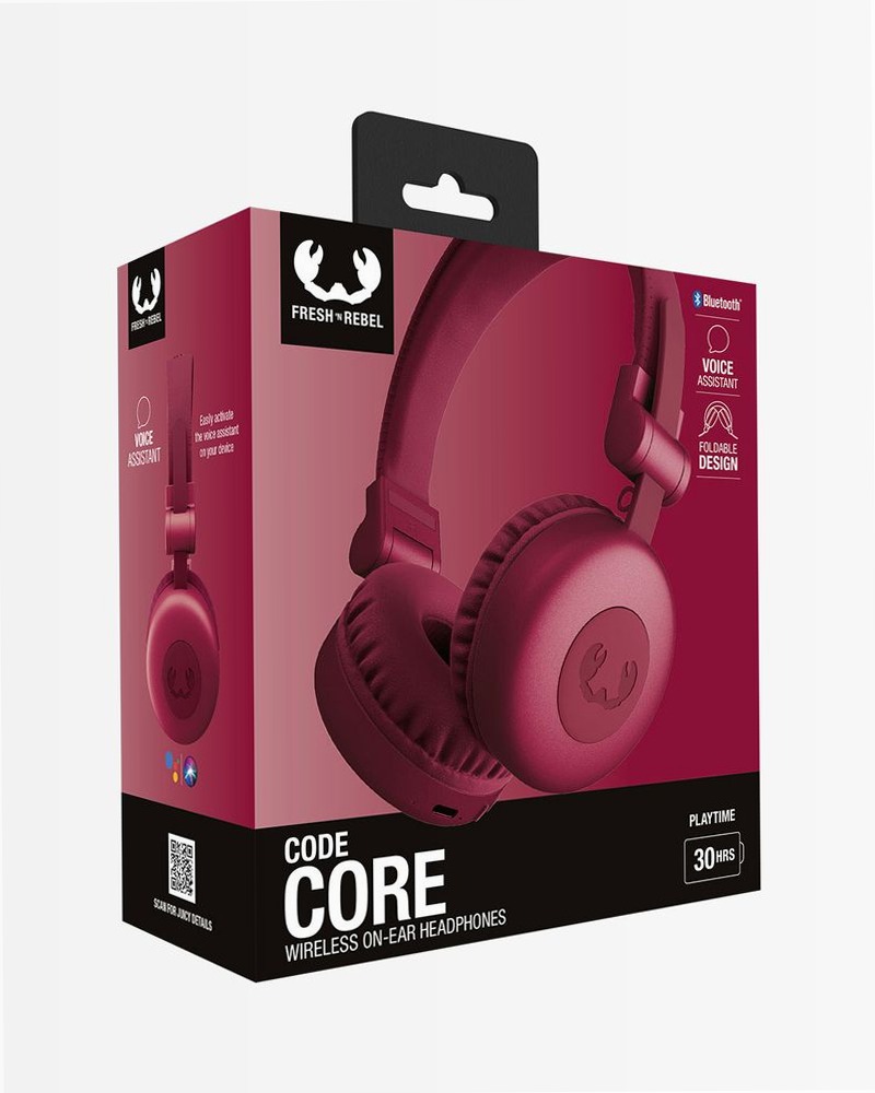 Cuffie on-ear Code Core - Berry Red Rosso