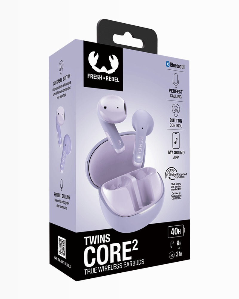 Auricolari Twins Core 2 True Wireless - Dreamy Lilac Rosa