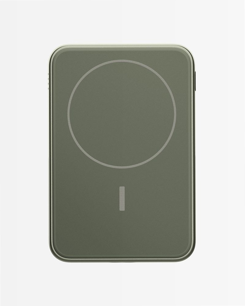 Magnetic Wireless Powerbank 5000 mAh - Dried Green