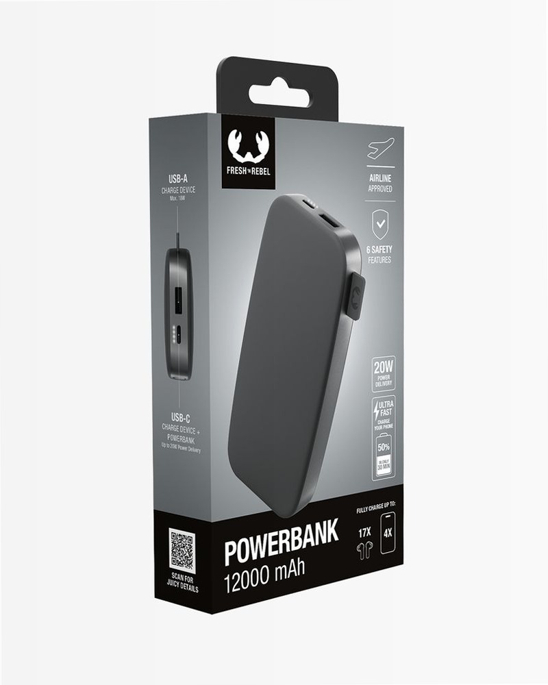 Powerbank 12000 mAh - Storm Grey 12000mAh 20W