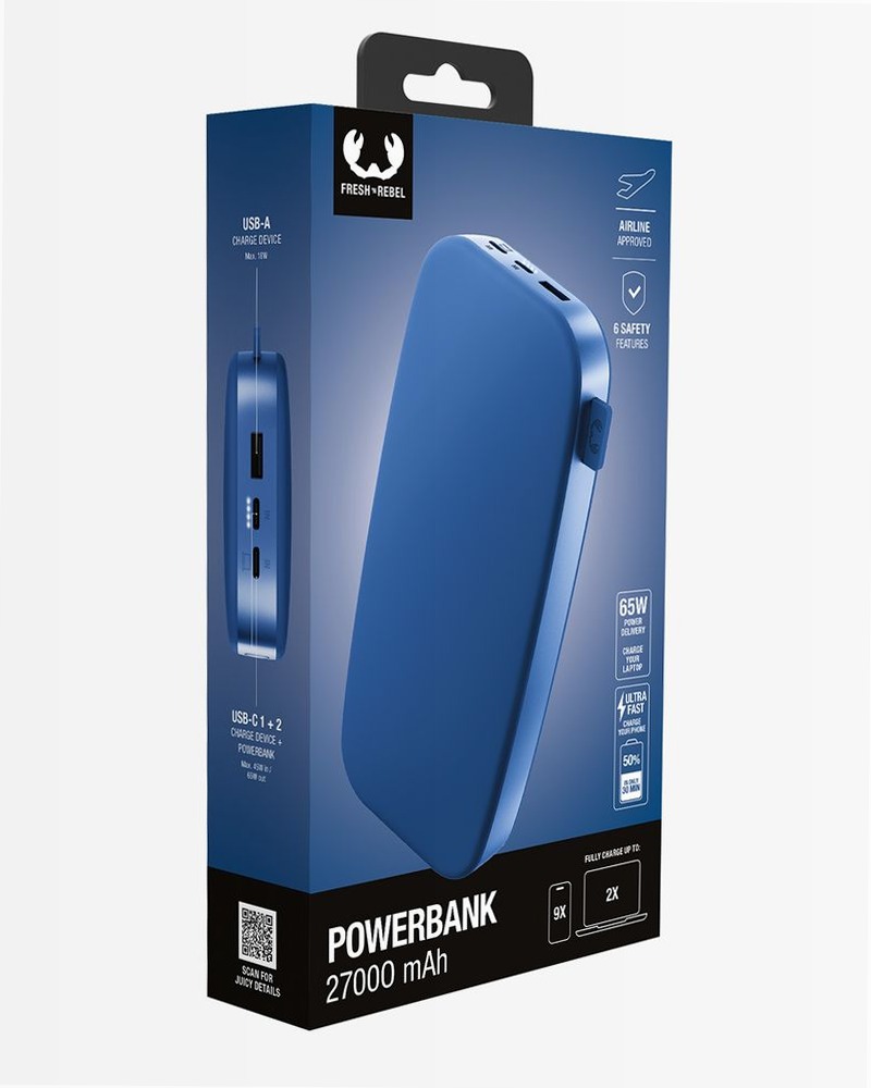 Powerbank 27000 mAh True Blue - Velocità e Stile 27000mAh 18W Tablet