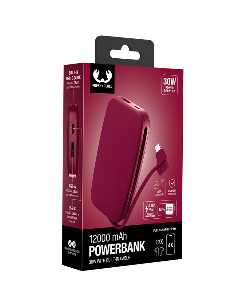 Fresh 'n Rebel | True Blue | 30W Powerbank 12.000 mAh