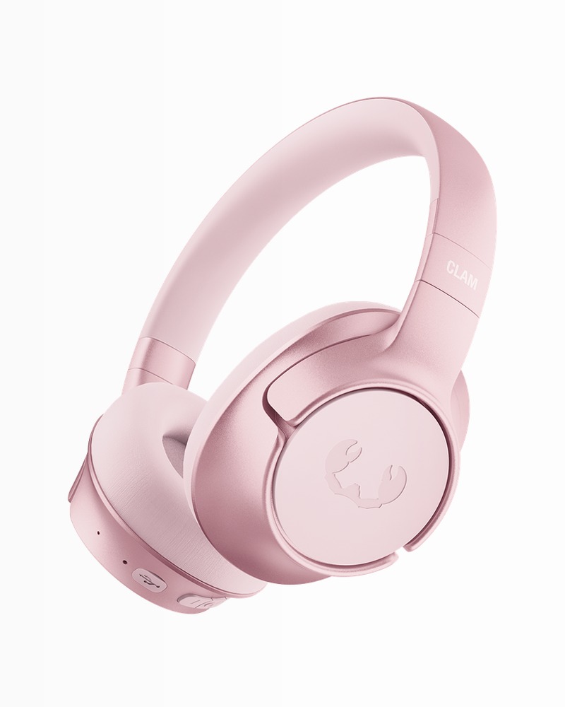 Clam Fuse 2 - Cuffie Wireless ANC Pastel Pink Oro