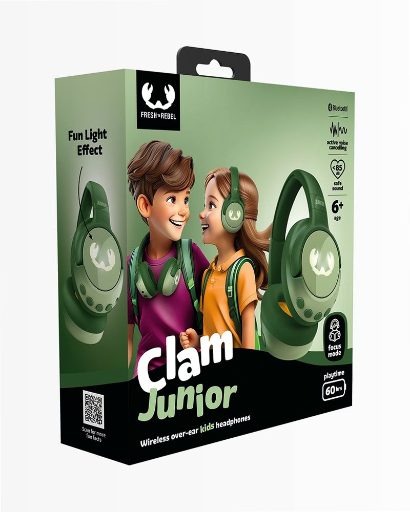 Cuffie sovra-aurali Clam Junior - Lukcy Lizard