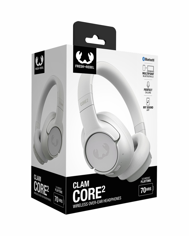 Cuffie Clam Core 2 - Ice Grey Grigio