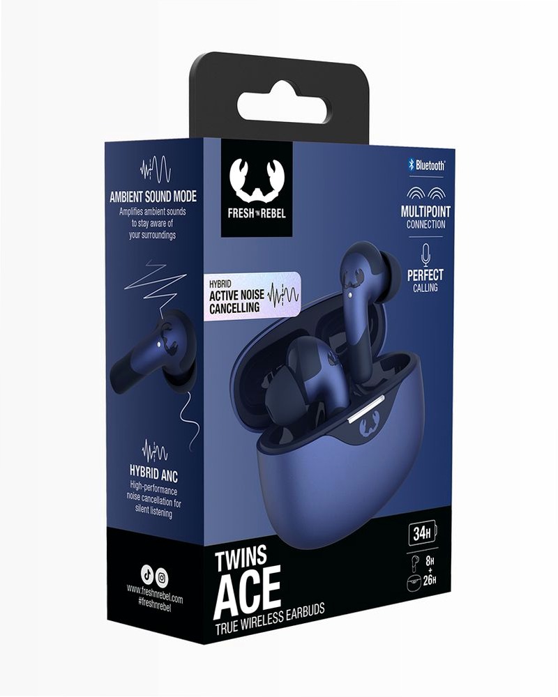 Auricolari Twins Ace True Wireless - True Blue Blu