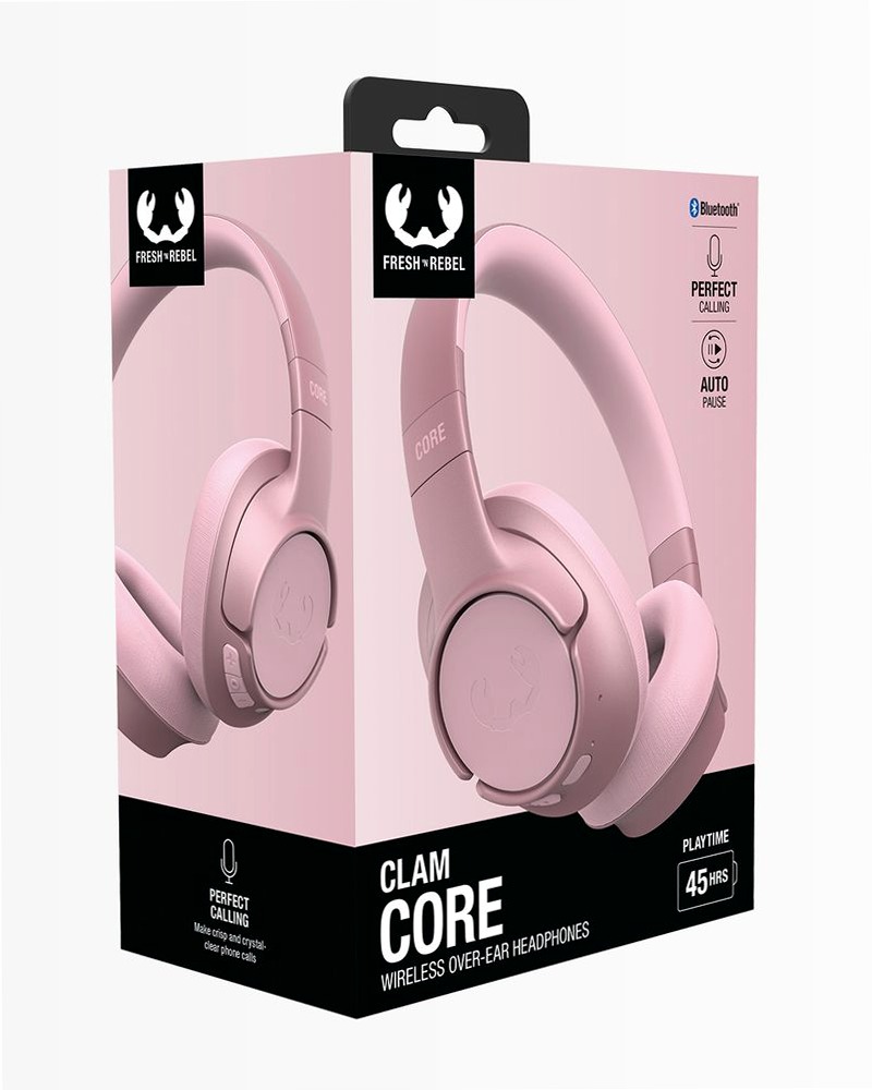 Cuffie Over-Ear Clam Core - Pastel Pink Oro