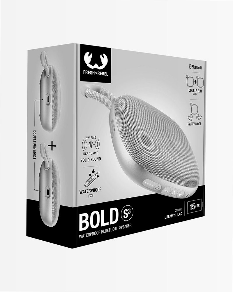 Altoparlante Bluetooth Bold S3 - Ice Grey