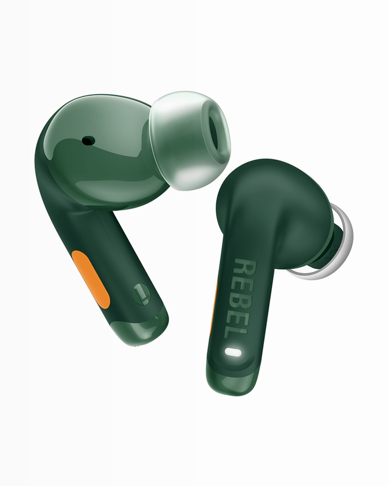 Auricolari Twins Fuse 2 - Velvet Green / Orange Arancione