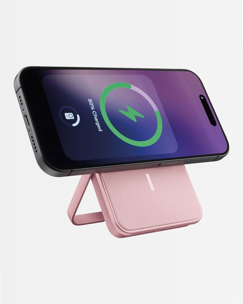 Magnetic Wireless Powerbank 5000 mAh - Pastel Pink 5000mAh 5W
